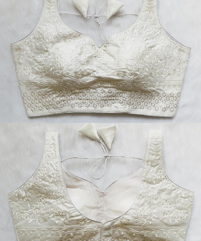 Bead Work Saree Blouse