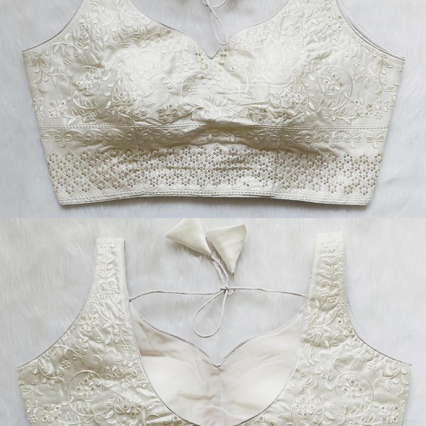 Bead Work Saree Blouse