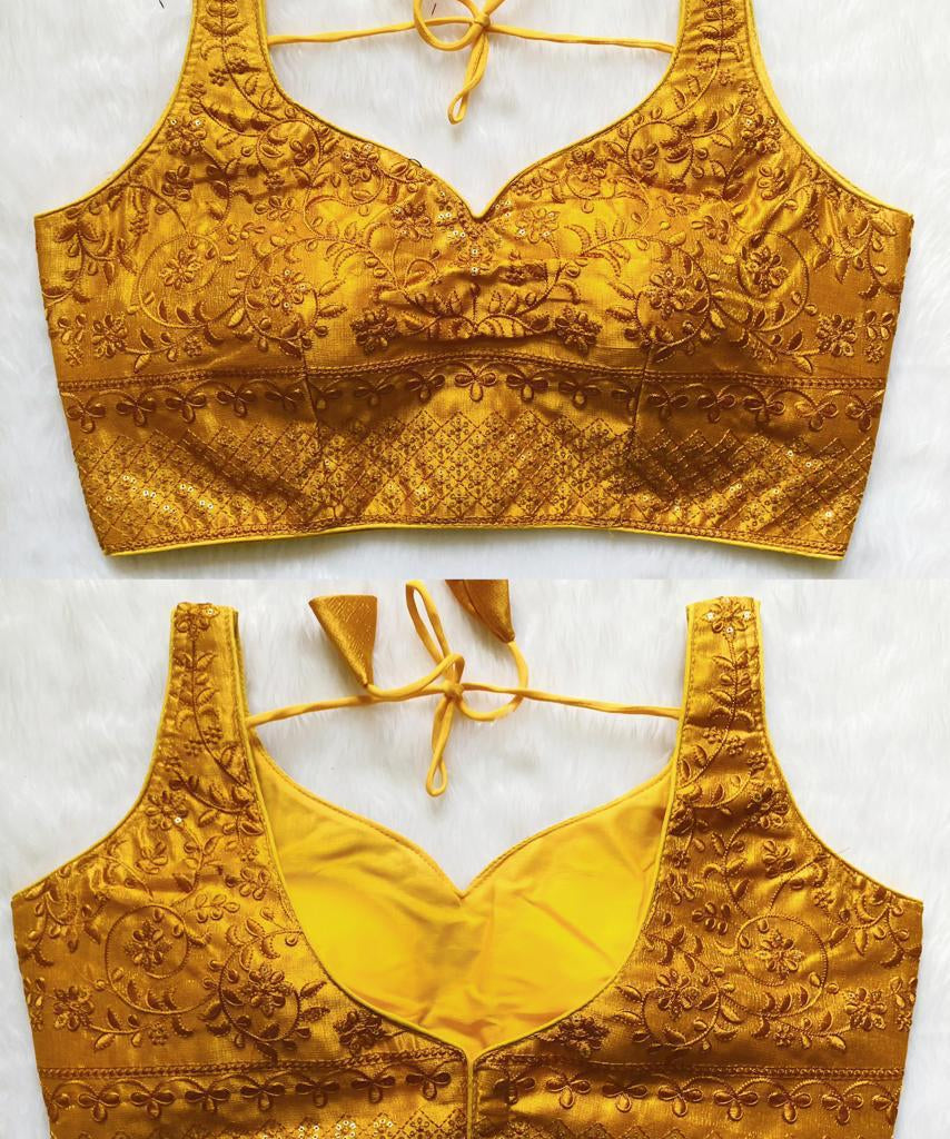 Bead Work Saree Blouse