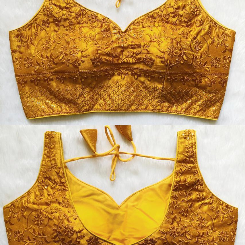 Bead Work Saree Blouse