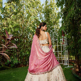 Black Embroidered Top Lehenga