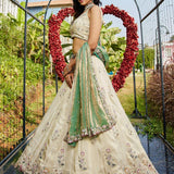 Black Embroidered Top Lehenga