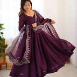 Launching New Real  Party Wear Look Gown