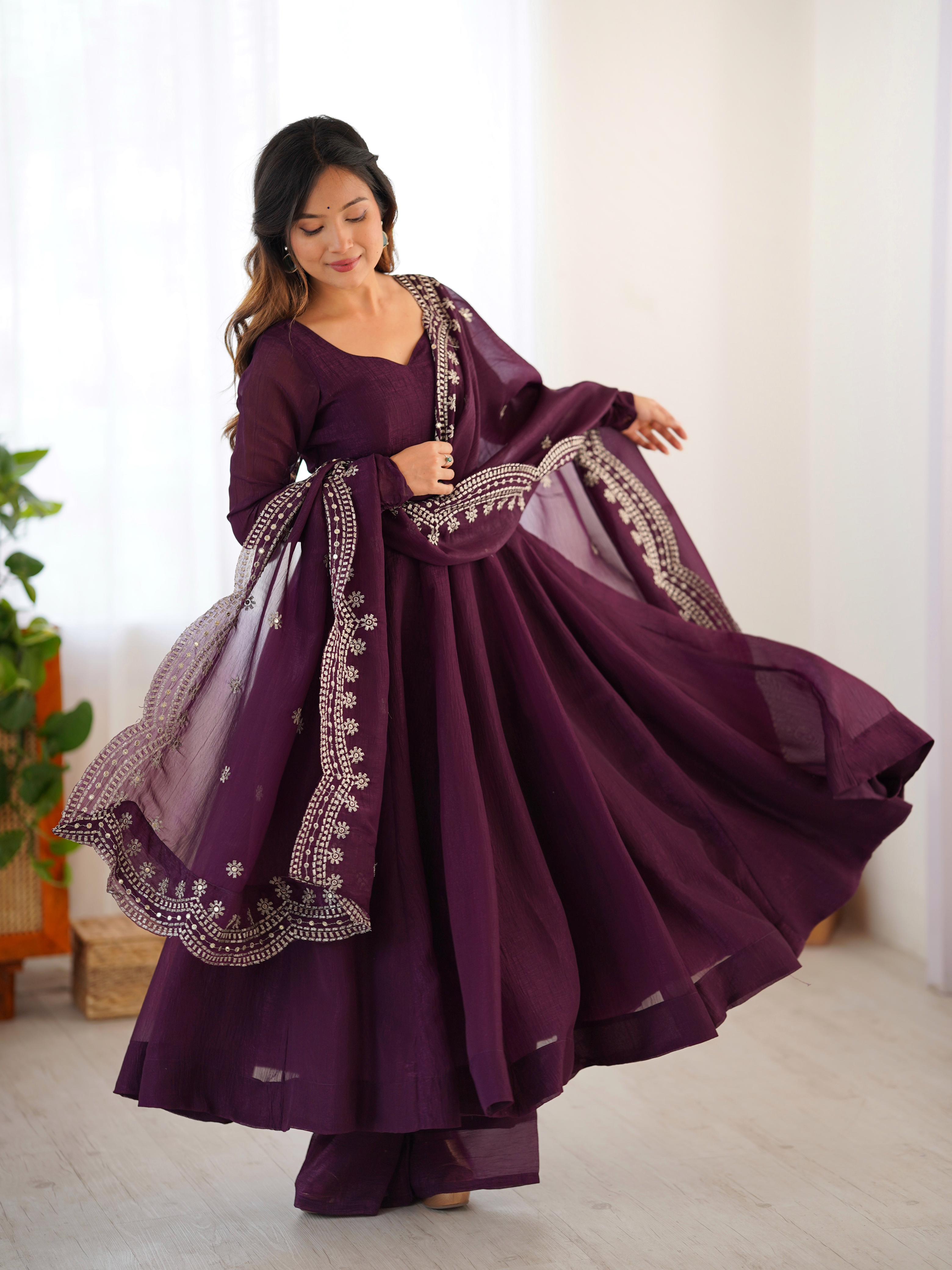 Launching New Real  Party Wear Look Gown