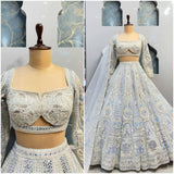 Launching flared Sequins Work Lehenga