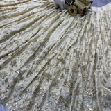 Launching  flared Chinon Silk Lehenga