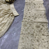 Launching  flared Chinon Silk Lehenga