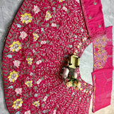 Launching flared Fox Georgette Lehenga