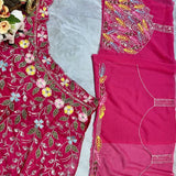 Launching flared Fox Georgette Lehenga