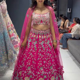 Launching flared Fox Georgette Lehenga