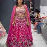 Launching flared Fox Georgette Lehenga