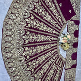 Launching flared Fox Georgette Lehenga