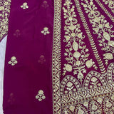 Launching flared Fox Georgette Lehenga