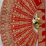 Launching flared Fox Georgette Lehenga