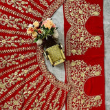 Launching flared Fox Georgette Lehenga