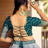 Premium Bridal Satin Lehenga Choli