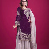 Pure Heavy Faux Georgette Top-Bottom