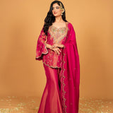 simar silk With Embroidery Work Top