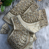 COPPER MATCHING WORK BRIDAL BLOUSE