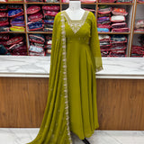 PURE SOFT FOX GEORGETTE FABRIC FULLY GOWN