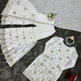 Royal Faux Georgette Top Sharara