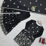 Royal Faux Georgette Top Sharara