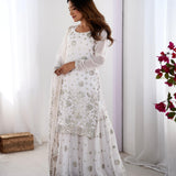 Royal Faux Georgette Top Sharara