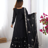 Royal Faux Georgette Top Sharara