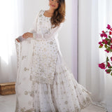 Royal Faux Georgette Top Sharara
