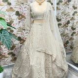 White Georgette Lehenga Choli