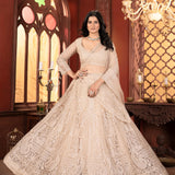 White Georgette Lehenga Choli