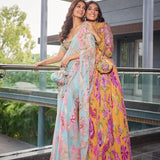 New celebrity inspired  digital printed tebby silk saree