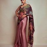 New handwork half half saree