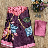 New handwork half half saree