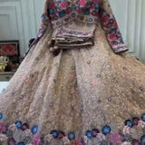 Floral Embroidered Bridal Lehenga Choli
