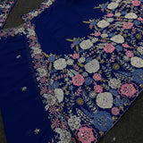 Bluish Embroidered Designer Lehenga