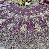 Bridal Peacock Embroidered Lehenga