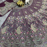 Bridal Peacock Embroidered Lehenga
