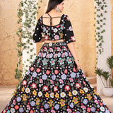 Floral Embroidered Work Bridal Lehenga
