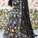 Floral Embroidered Work Bridal Lehenga