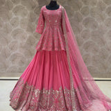 Pink Bridal Top Sharara Collection