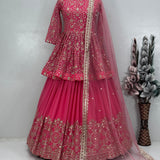 Pink Bridal Top Sharara Collection