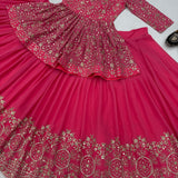 Pink Bridal Top Sharara Collection