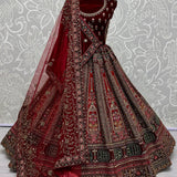 Royal Bridal Velevet Lehenga Choli