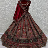 Royal Bridal Velevet Lehenga Choli
