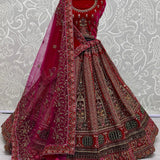 Royal Bridal Velevet Lehenga Choli
