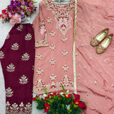 Peach Classic Silk Suit Collection