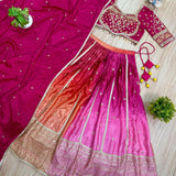 Trending Colourful Embroidered Lehenga