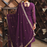 Wine Ready To Wear Suit