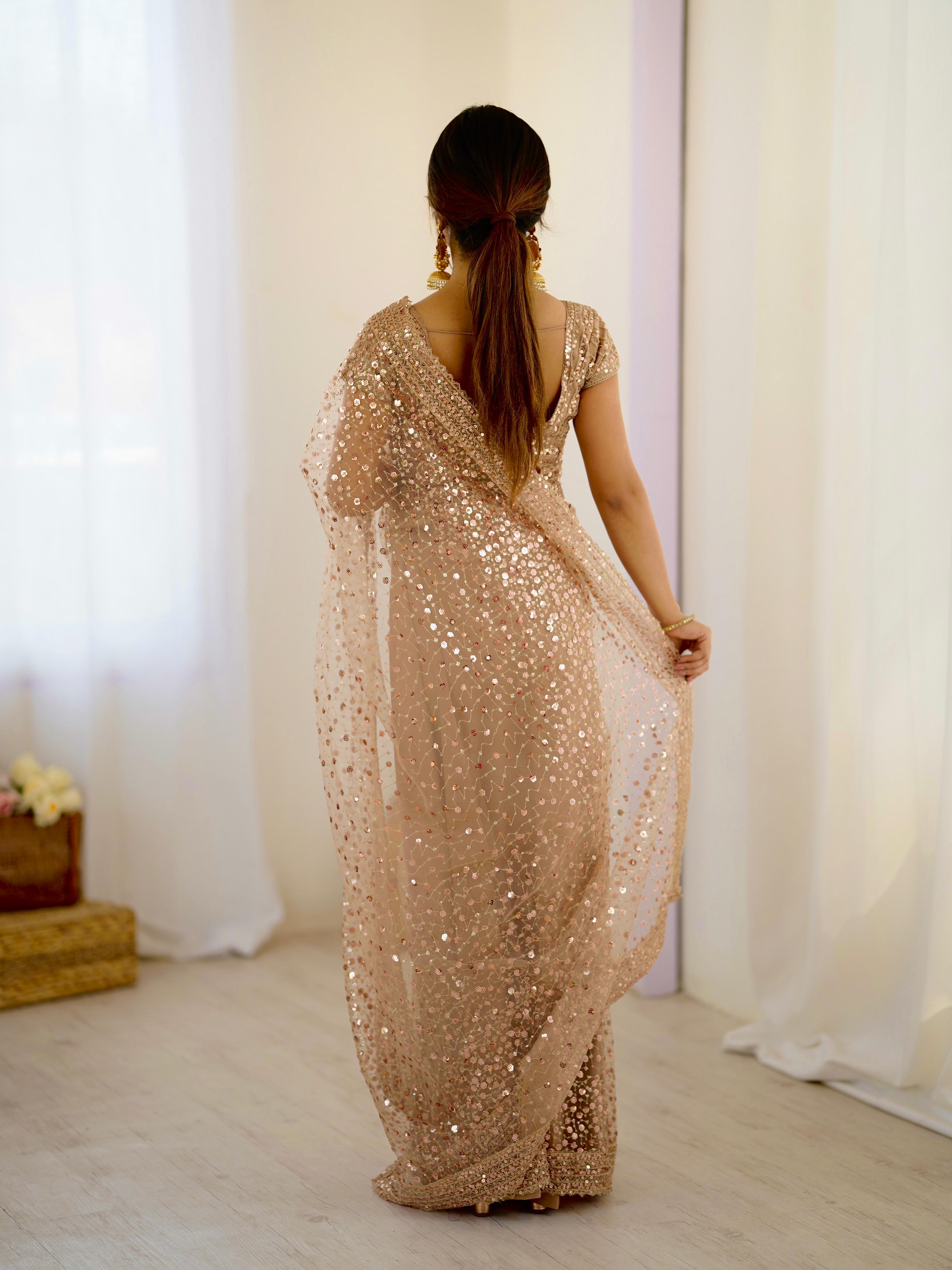 Glitter Premium Bollywood Net Saree